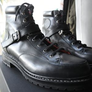 Hermés Leather Combat Boots
